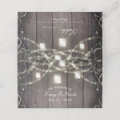 ウッドラ素朴イト&メイソンジャース結婚のテーブル プレイスカード (外部開封)