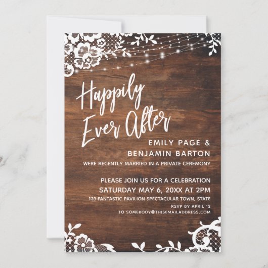 ウッドラ素朴イト&レースハッピーエバーアフターイベント 招待状 (正面)