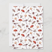 ウッドラ素朴ンドきのこの赤ちゃんシャワー招待状 招待状 (裏面)