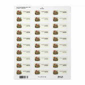 ウッドラ素朴ンドきのこの赤ちゃんシャワー秋ラベル ラベル (フルシート)