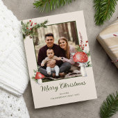 ウッドラ素朴ンドのクリスマスキノコ写真 シーズンカード