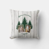 ウッドラ素朴ンドのクリスマス写真 クッション (正面)