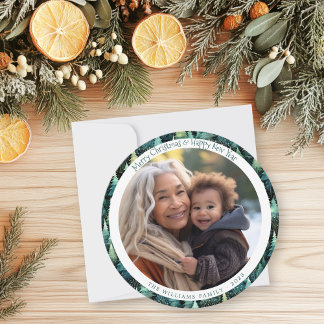 ウッドラ素朴ンドのクリスマス写真 シーズンカード