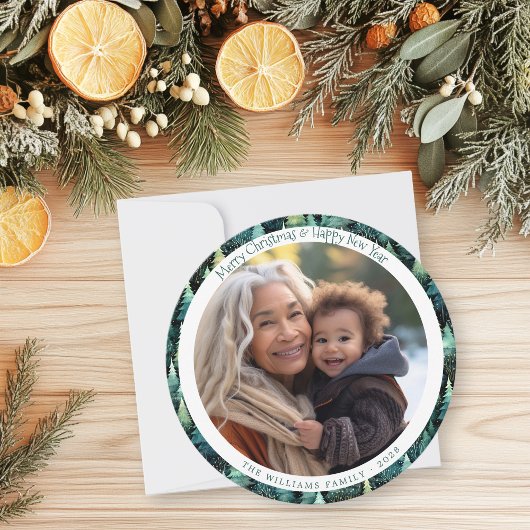 ウッドラ素朴ンドのクリスマス写真 シーズンカード