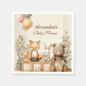 ウッドラ素朴ンドの友人 スタンダードカクテルナプキン (正面)