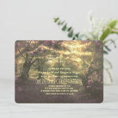 ウッドラ素朴ンドの弦が木の光を結婚照らす 招待状 (スタンド正面)