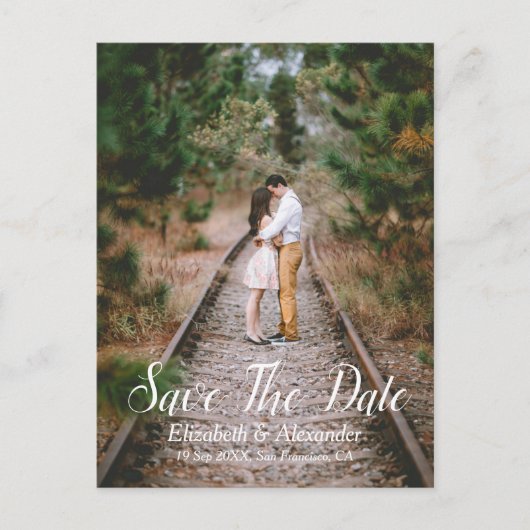 ウッドラ素朴ンドの日付を保存 案内ポストカード (正面)