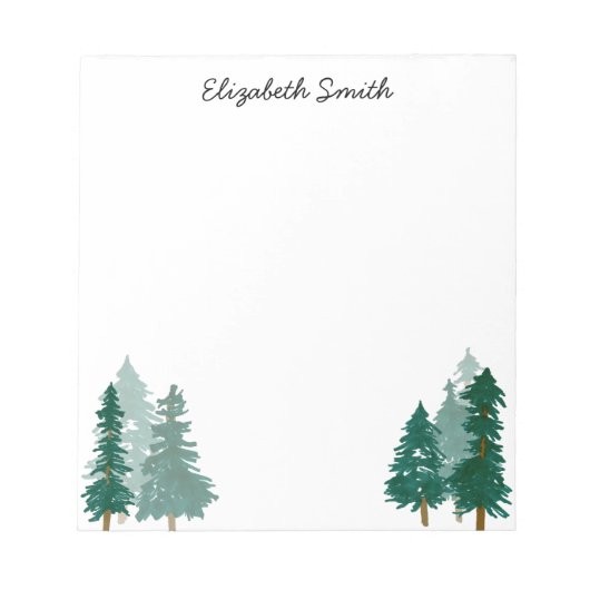 ウッドラ素朴ンドの森の水の色のスクリプト名 ノートパッド (正面)