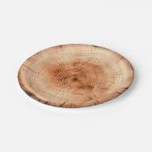 ウッドラ素朴ンドの水彩切り木目 ペーパープレート (アングル)