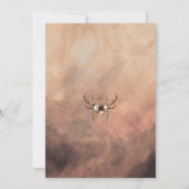 ウッドラ素朴ンドの羽とフローラ開花 招待状 (裏面)