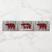 ウッドラ素朴ンドは野生の一歳の誕生日パーティー ペットボトルラベル (シングルラベル)