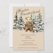 ウッドラ素朴ンドウィンターオネダーランド 招待状 (正面)