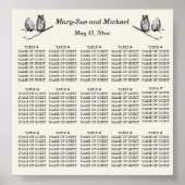 ウッドラ素朴ンドウルの座席の配置 ポスター (正面)