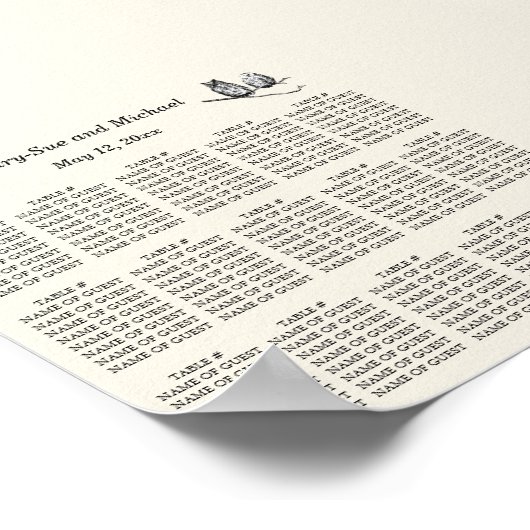 ウッドラ素朴ンドウルの座席の配置 ポスター (角)