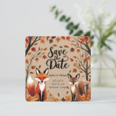 ウッドラ素朴ンドキツネ秋Save the Date 結婚's セーブザデート (スタンド正面)