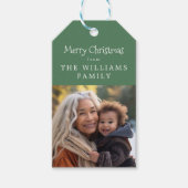 ウッドラ素朴ンドギフトフォトカード ギフトタグ (正面)