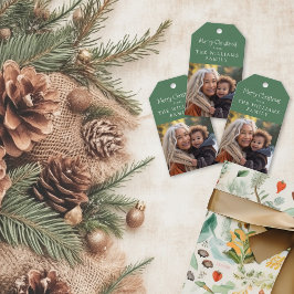 ウッドラ素朴ンドギフトフォトカード ギフトタグ