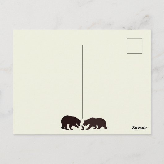 ウッドラ素朴ンドクマと樺の木の木ありがとう ポストカード (裏面)