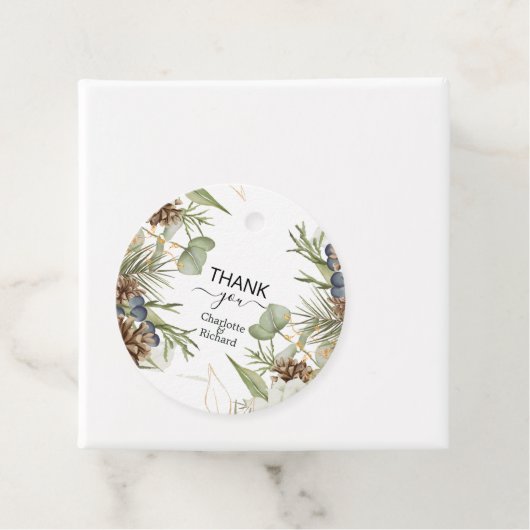 ウッドラ素朴ンドグリーン&ピネコンメッセージカード フェイバータグ (インサイチュ)