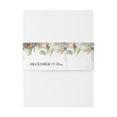 ウッドラ素朴ンドグリーン&ピネコン 招待状ベリーバンド (裏面例)