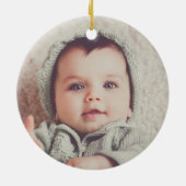 ウッドラ素朴ンドシカベビーフォトキープサケ セラミックオーナメント (裏面)