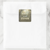 ウッドラ素朴ンドツリーストリングラ結婚イト スクエアシール (バッグ)