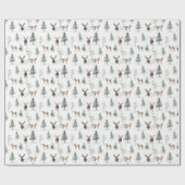 ウッドラ素朴ンドツリーディアギフト包装紙 ラッピングペーパー (フラット)