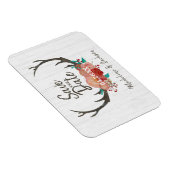 ウッドラ素朴ンドディアアントラーブーケ保存日 マグネット (右側)