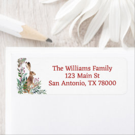 ウッドラ素朴ンドバニークリスマス差出人住所 ラベル