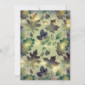 ウッドラ素朴ンドバーンライト婚約パーティ 招待状 (裏面)