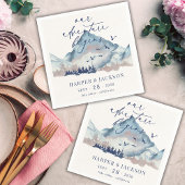 ウッドラ素朴ンドパインフォレスト我々の冒険が始まる スタンダードカクテルナプキン