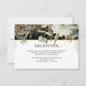 ウッドラ素朴ンドピネコン |ウェディングレセプションカード (正面)