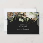 ウッドラ素朴ンドピネコン |ウェディングレセプションカード (裏面)