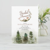 ウッドラ素朴ンドフォレストブライダルシャワー 招待状 (スタンド正面)