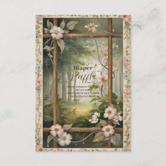 ウッドラ素朴ンドフォレストラッフルおむつ エンクロージャーカード (正面)