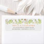 ウッドラ素朴ンドフローラ差出人住所ラベル ラベル (インサイチュ)