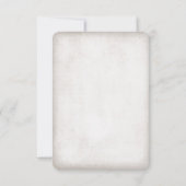 ウッドラ素朴ンドベアーウェディングRSVP 出欠カード (裏面)