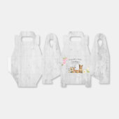 ウッドラ素朴ンドベイビーシャワーありがとう フェイバーボックス (折り畳みなし)