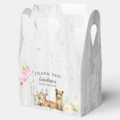 ウッドラ素朴ンドベイビーシャワーありがとう フェイバーボックス (オープン)