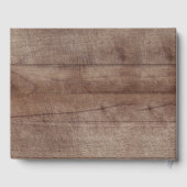 ウッドラ素朴ンドベビーシャワーゲストブック ゲストブック (裏面)