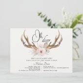 ウッドラ素朴ンドベビーシャワー招待状ウォーターコロ 招待状 (スタンド正面)