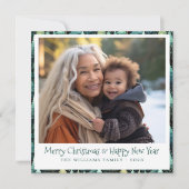 ウッドラ素朴ンドホリデーフォトカード シーズンカード (正面)