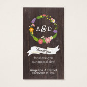 ウッドラ素朴ンドボヘミアンフローラ結婚ズ (裏面)