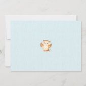 ウッドラ素朴ンドボーイズ赤ちゃんシャワー招待状 招待状 (裏面)