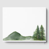 ウッドラ素朴ンドマウンテンフォレストパイン結婚ズ ゲストブック (裏面)