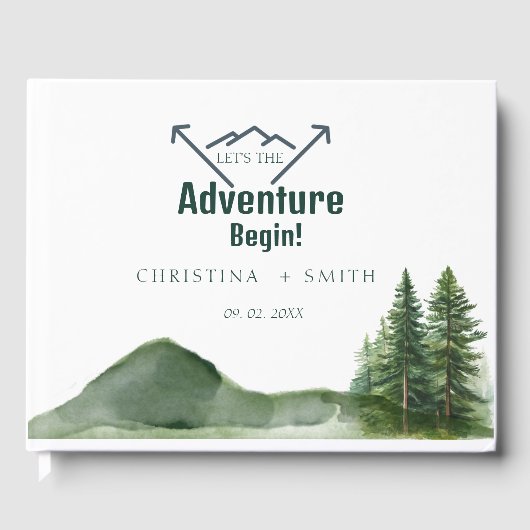 ウッドラ素朴ンドマウンテンフォレストパイン結婚ズ ゲストブック (正面)