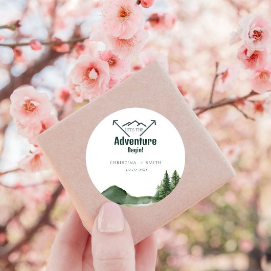 ウッドラ素朴ンドマウンテンフォレストパイン結婚ズ ラウンドシール