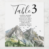 ウッドラ素朴ンドマウンテンフォレストパイン結婚ズ ワインラベル (シングルラベル)