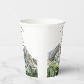 ウッドラ素朴ンドマウンテンフォレストパイン結婚ズ 紙コップ (右)