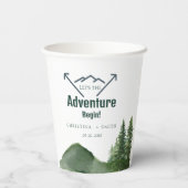 ウッドラ素朴ンドマウンテンフォレストパイン結婚ズ 紙コップ (裏面)